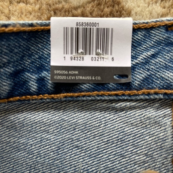 Levi’s 501 Micro Short in Teeny Weeny Medium Blue was Cutoff Jean Shorts Size 32 - Picture 11 of 15